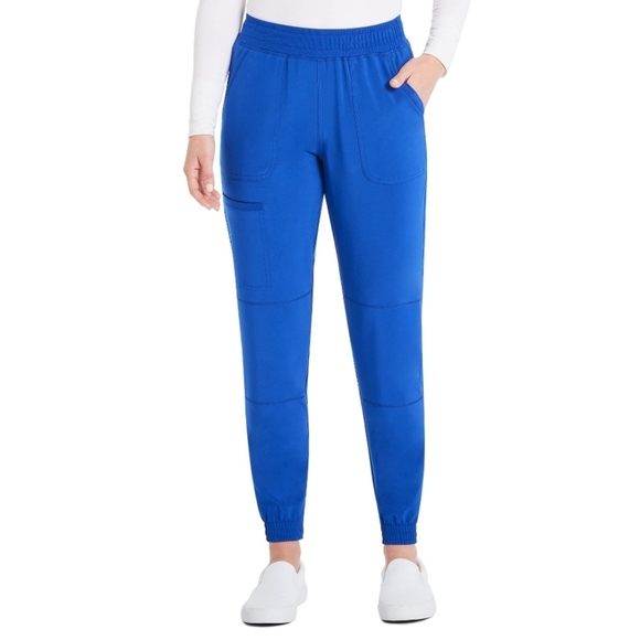 Scrubstar Women's Supreme Yoga Drawstring Pants Electric Blue PROTX2 Stretch 2XL - Picture 1 of 13